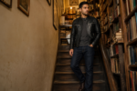 Alveraz | Men's Black Sheepskin Biker Leather Jacket - Image 5
