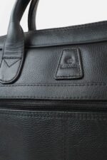 Natural Milled leather slim laptop bag by Kordovan - Image 9