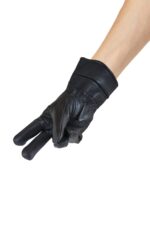Durable Men's Sheep Leather Winter Gloves // Black - Image 2