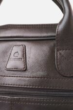 Natural Milled leather slim laptop bag by Kordovan - Image 4