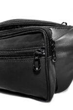 Unisex Leather Crossbody Fanny Pack - Image 6