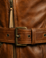 Hawkeye | Men's Brown Sheepskin Double Breasted Leather Jacket - Image 4