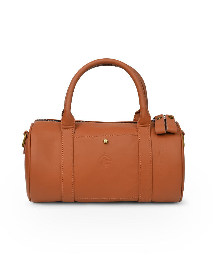LadiesHandBagTan4.jpg Bella Duff // Mini Handbag & Duffle Bag - Image 1