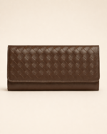 The Nova // Weaved Leather Wallet & Clutch - Image 8