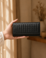 The Nova // Weaved Leather Wallet & Clutch - Image 2