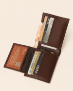 Plain Bifold Nappa Leather Wallet - Image 3