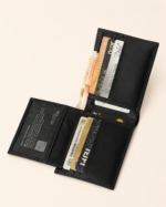 Plain Bifold Nappa Leather Wallet - Image 8