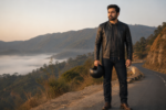 Shadow Rider | Men's Black Cafe Racer Leather Jacket - Image 5