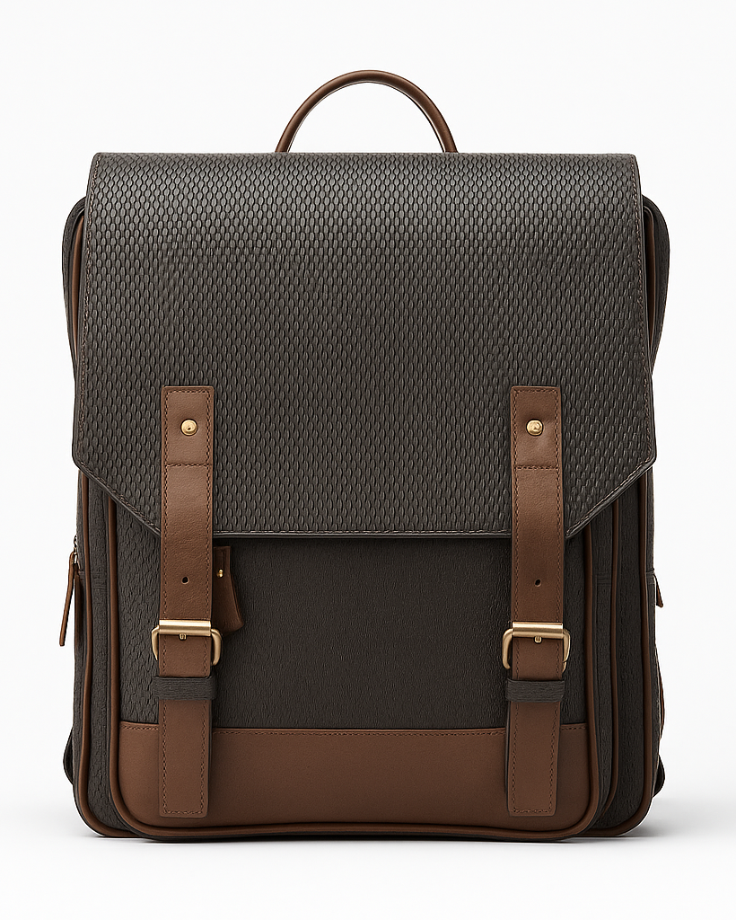 Textured_BAckpack_unisex_by_Kordovan_front.png Textured Backpack - Black - Image 1