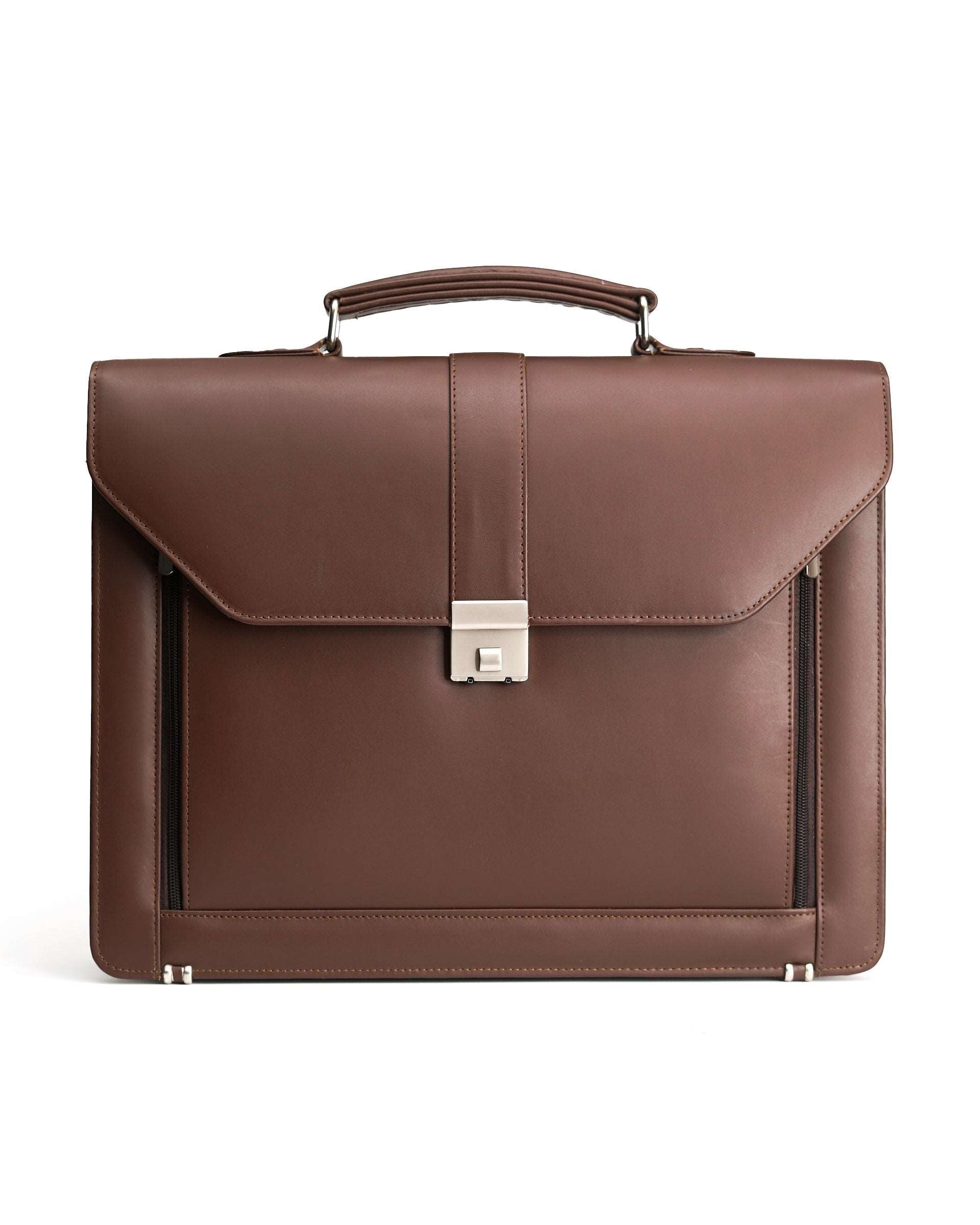 The-Executive1-6ffbad9a-3592-4501-9734-afdec05d9d79-_1.jpg The Executive Leather Briefcase Office Bag With Laptop Compartment - Image 1