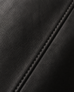 The Iconic | Men's Black Leather Biker Jacket - Image 4